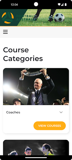 Android application Football Australia Learning screenshort