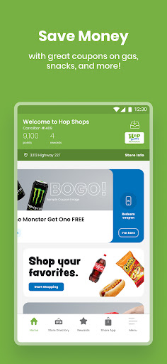 Screenshot of HOP Shops