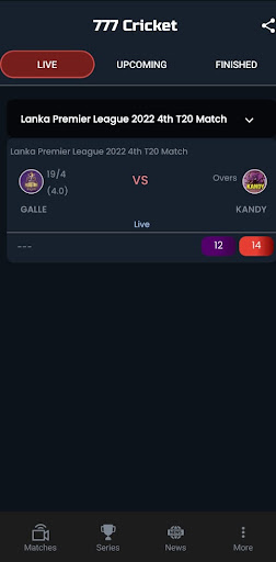 Cricket 777 Cricket Live Line Screen 2