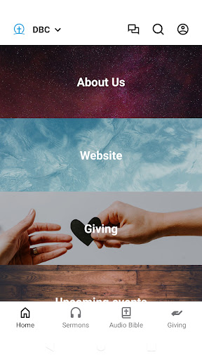 Android application Dale Bible Church screenshort