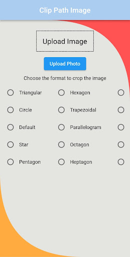 Android application Flutter Cliped Image screenshort