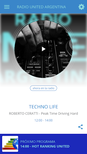 Android application RADIO UNITED ARGENTINA screenshort