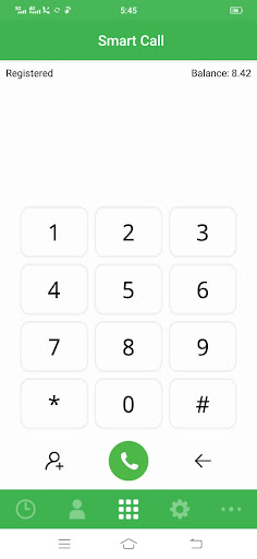 Android application Smart Call screenshort