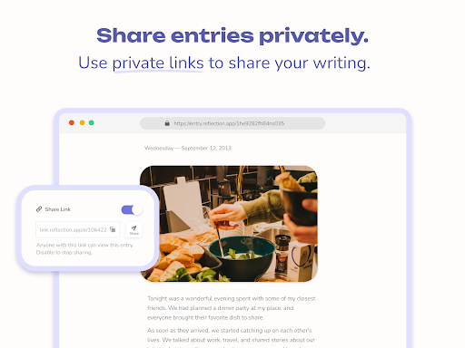 Screenshot of Reflection Journal & Prompts
