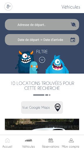 Courteasy location de voitures Screen 2