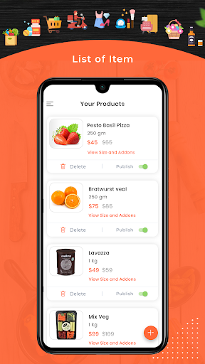 eMart - Vendor App Screen 2