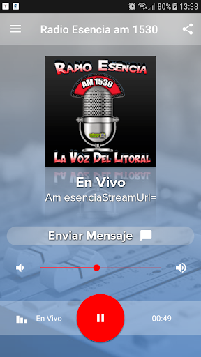 Android application Radio Esencia am 1530 screenshort