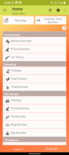 Orodata Date Palm Actions Screen 2