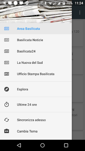 Android application Basilicata notizie locali screenshort