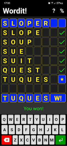 Wordit! - unique word game Screen 3