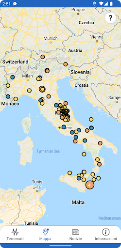 INGV Terremoti Screen 3