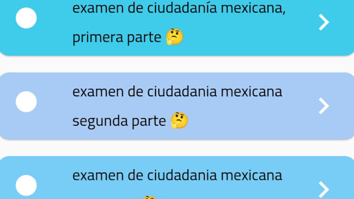 Android application mexicanizme examen screenshort