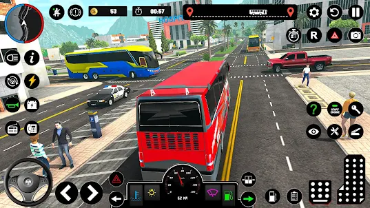 City Coach Bus Sim 3D Game