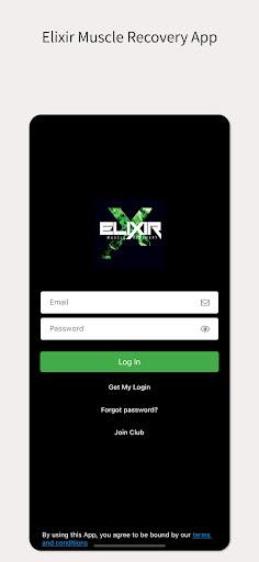 Android application Elixir Muscle Recovery Member screenshort