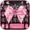 Luxury Pink Bow Keyboard Theme icon