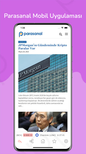 Android application Parasanal - Kripto Haberleri screenshort