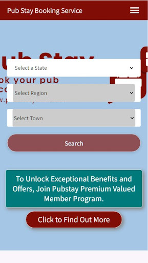 Android application Pub Stay screenshort