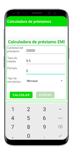 Captura de pantalla de Calculadora de préstamos.