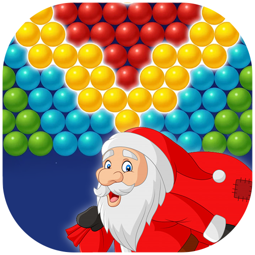 Bubble Shooter Santa Game logo