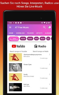 MP3 Downloader AT Musikspieler Tangkapan layar