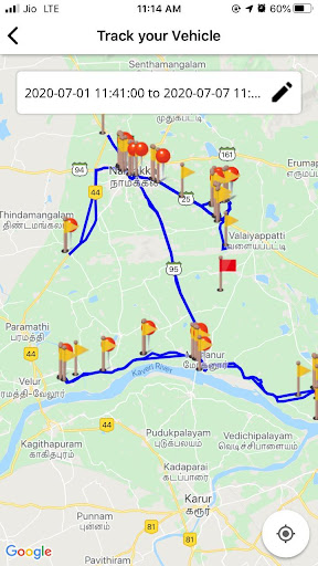 PSDN GPS TRACKER(CUSTOMER) Screen 2