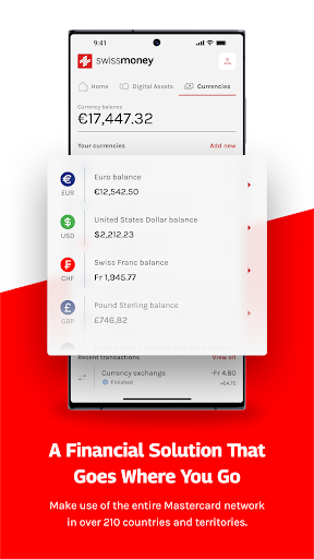 swissmoney: Buy, Sell, Send Screen 3