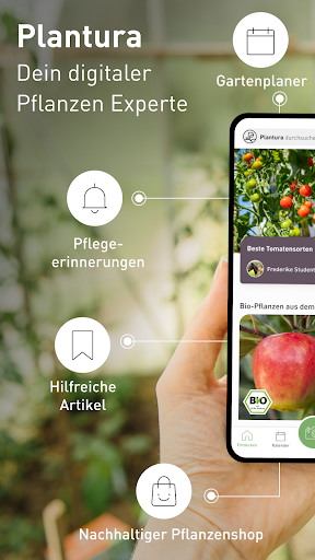 Android application Plantura: Pflanzen & Garten screenshort