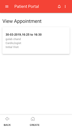 Aakash Patient Portal Screen 3