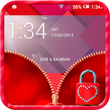 Love Heart Zipper Lock icon