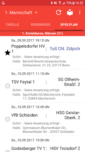 TuS Chlodwig Zülpich Handball Screen 2