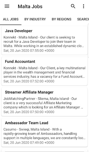 Malta Jobs Screen 2