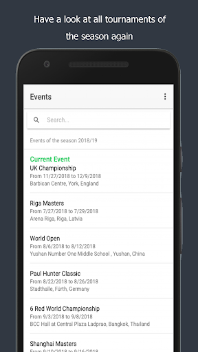 Snooker Stats Screen 2