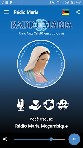 Android application Radio Maria Moçambique screenshort
