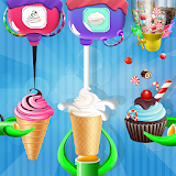 Eistüte Cupcake Fabrik: Süßigkeiten Maker Spiele icon