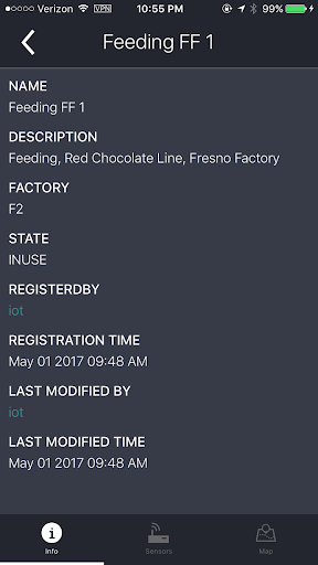 Oracle IoT Production Monitori Screen 3