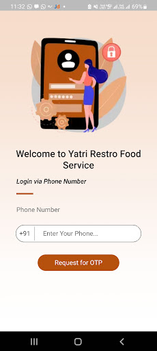 Android application YatriRestro-Food in Train screenshort