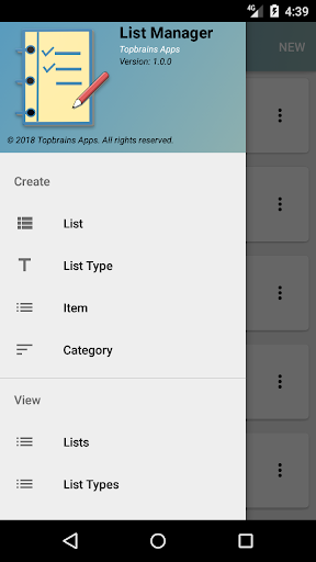 List Manager Screen 2