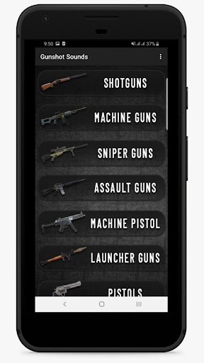 Android application Real Weapon Gunshot Sounds screenshort