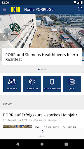 Android application PORRtoGo screenshort