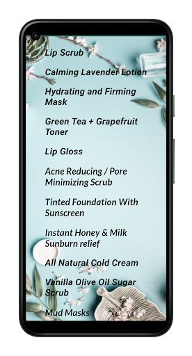Organic Skincare Recipes Screen 2