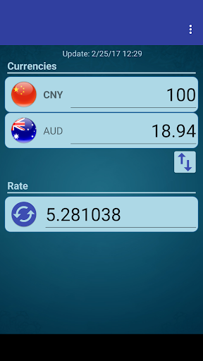 Android application CHN Yuan x Australian Dollar screenshort