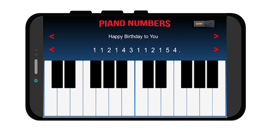 Piano with Numbers