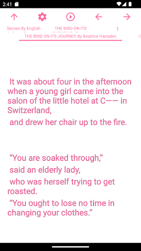 Android application zBook: Stories By English Auth screenshort