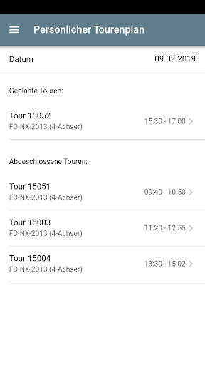 Android application Nexcore.DELIVERY mobile screenshort