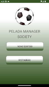 Pelada Society Manager