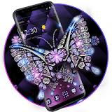 Violet Diamond Butterfly Leather Theme icon