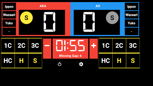 Karate Kumite Scoreboard Screen 3