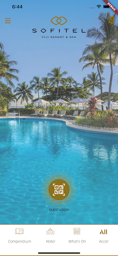 Android application Sofitel Fiji screenshort