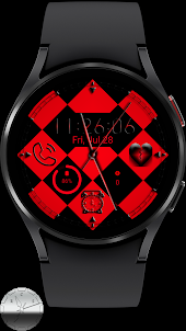 Black And Red Watch Face