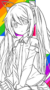 Captura 14 Libro para colorear de Hatsune android